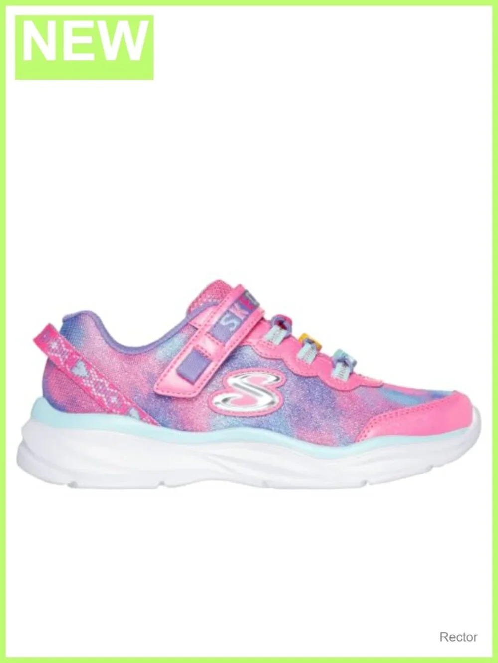 Skechers Girls Power Jams Skech Friends Sparkle Mesh Sneakers